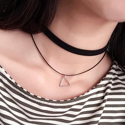 Black Lace Leather Collier Black Lace Leather Collier