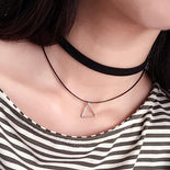 Black Lace Leather Collier Black Lace Leather Collier