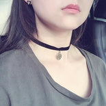 Black Lace Leather Collier Black Lace Leather Collier