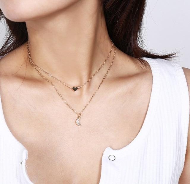 Bohemia Moon Star Multilayer Necklace Bohemia Moon Star Multilayer Necklace