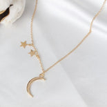 Moon Crescent & Star Pendant