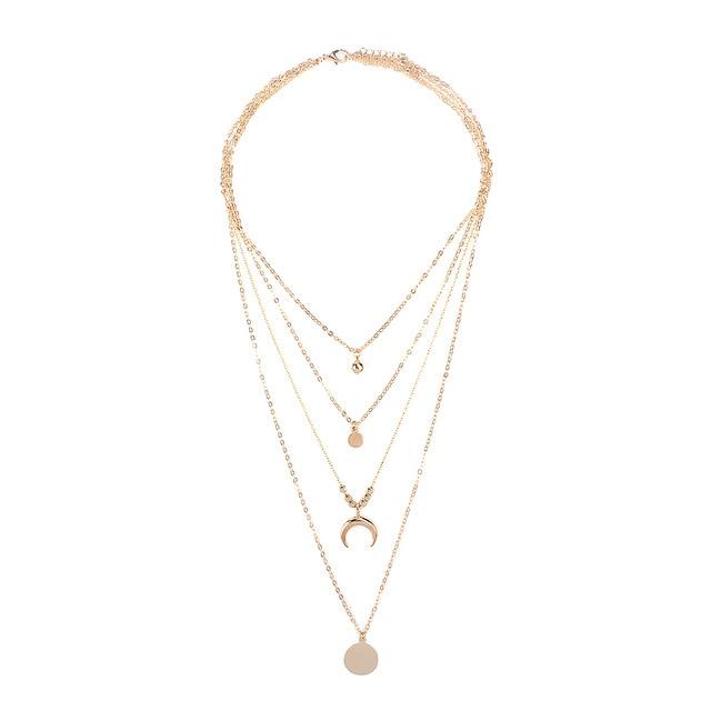 Moon Pendant With Necklace