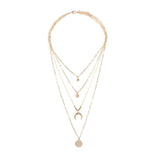 Moon Pendant With Necklace